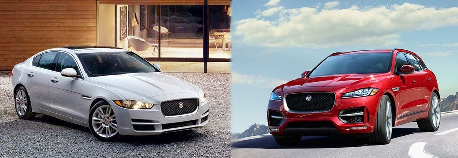 2017 Jaguar F-Pace and 2017 Jaguar XE